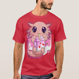 Camiseta Leche De Fresa Para Mujeres Chicas, Cute Kawaii Ao