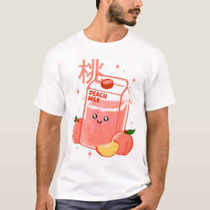 Camiseta Leche de gasa para la fruta de Kawaii