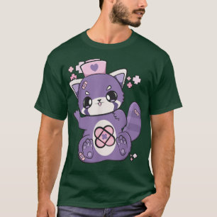 Camiseta Leche de Panda Roja Kei Yami Kawaii Harajuku Nug