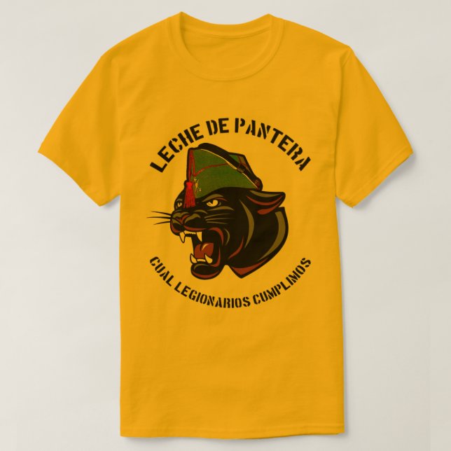 CAMISETA LECHE DE PANTERA (Diseño del anverso)