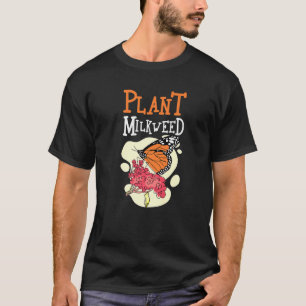 Camiseta Leche de Planta Mariposa Insectos Alas Vuela Color