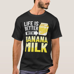 Camiseta Leche de plátano batido chocolate coreano con sabo