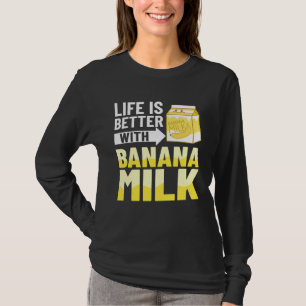 Camiseta Leche de Plátano Leche de Plátano Sabor a Chocolat