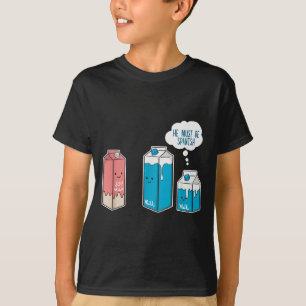 Camiseta Leche de soja, él debe ser español chiste divertid