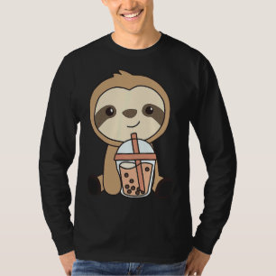Camiseta Leche de té con burbujas con té de chocolate