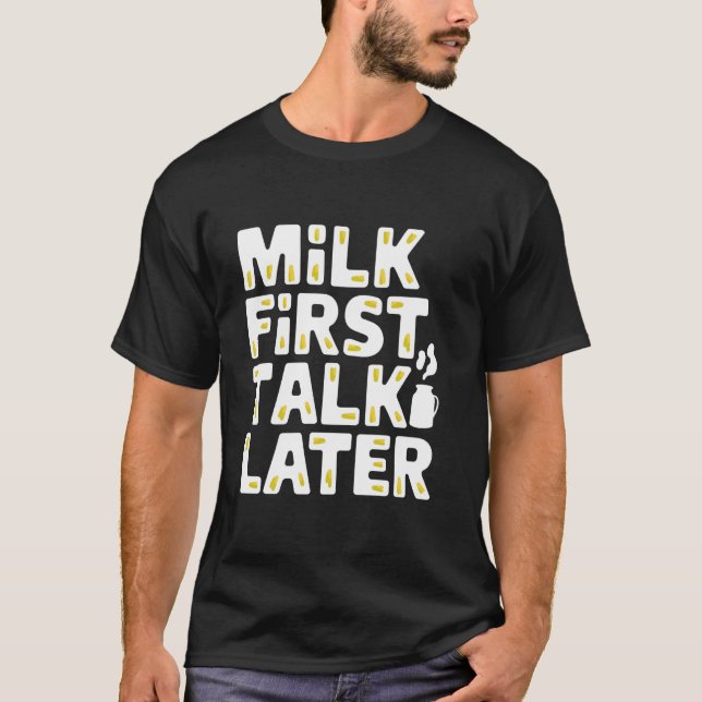 Camiseta Leche de vacas Lácteos Vida de la agricultura rura (Anverso)