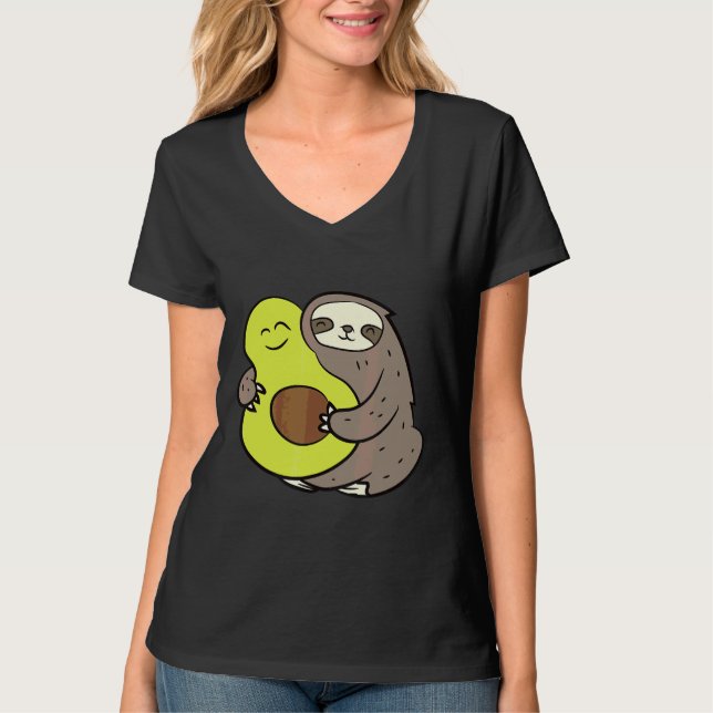 Camiseta Leche divertida con aguacate Vegan Cute Slote agua (Anverso)
