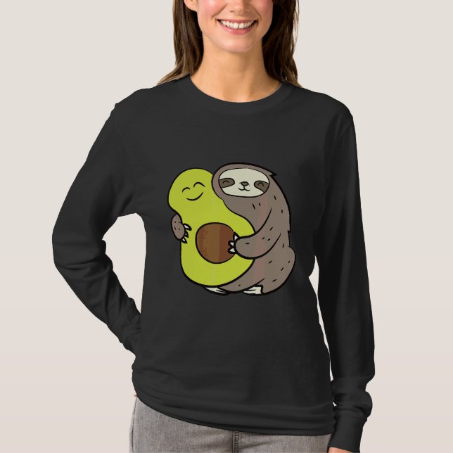 Camiseta Leche divertida con aguacate Vegan Cute Slote agua (Anverso)