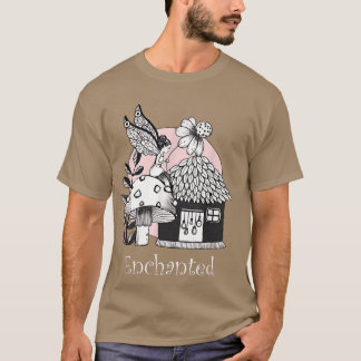 Camiseta Leche Encantada Y Arte De Tinta En Casa De Hadas