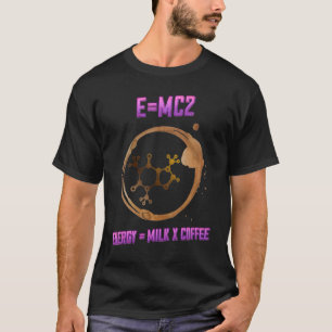 Camiseta Leche Energética Café Cafeína Humor Sarcástico