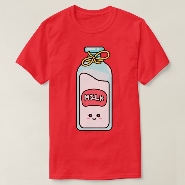 Camiseta Leche feliz cute (Diseño del anverso)