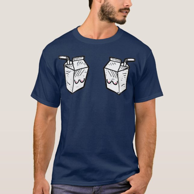 Camiseta Leche fresca Lactancia Lactancia Divertida Materni (Anverso)