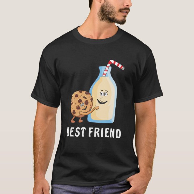 Camiseta Leche Keks Mejor Amigo Biscuit Milk Amigos (Anverso)