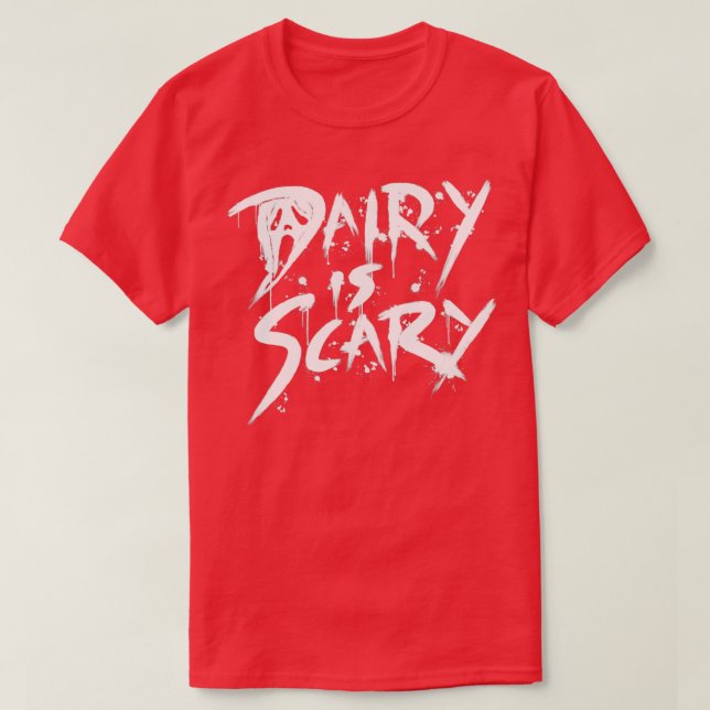 Camiseta Leche láctea: Scary Leche Basada en Vegan (Diseño del anverso)