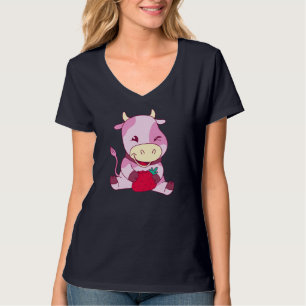 Camiseta Leche Leche Leche Ama Fresas Fa Ganadera