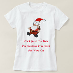 Camiseta Leche libre de lactosa Santa