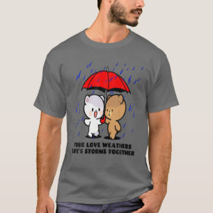 Camiseta Leche Mocha Con Verdadero Amor Las Tormentas De Va