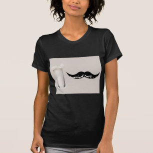 Camiseta Leche Mustache Creme