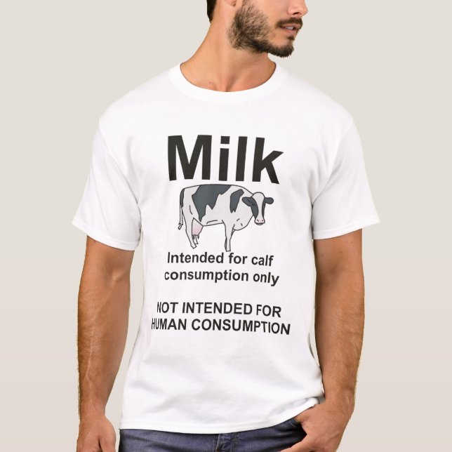 Camiseta Leche - no prevista para el consumo humano (Anverso)