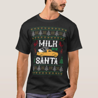 Camiseta Leche para la cultura del regalo de Santa