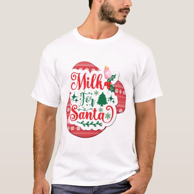 Camiseta Leche Para Santa (Anverso)