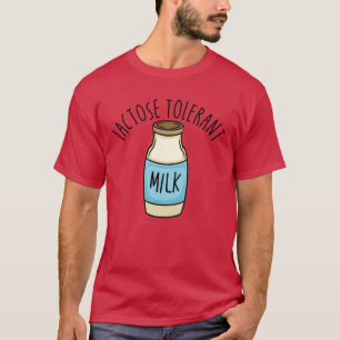 Camiseta Leche Pro Láctea Tolerante a la Lactosa Amigo Tole