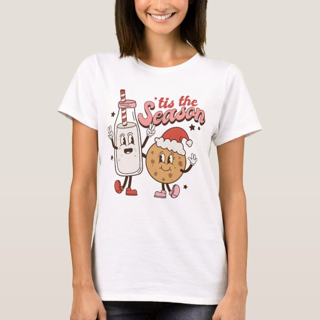 Camiseta Leche y galleta de Navidades (Anverso)