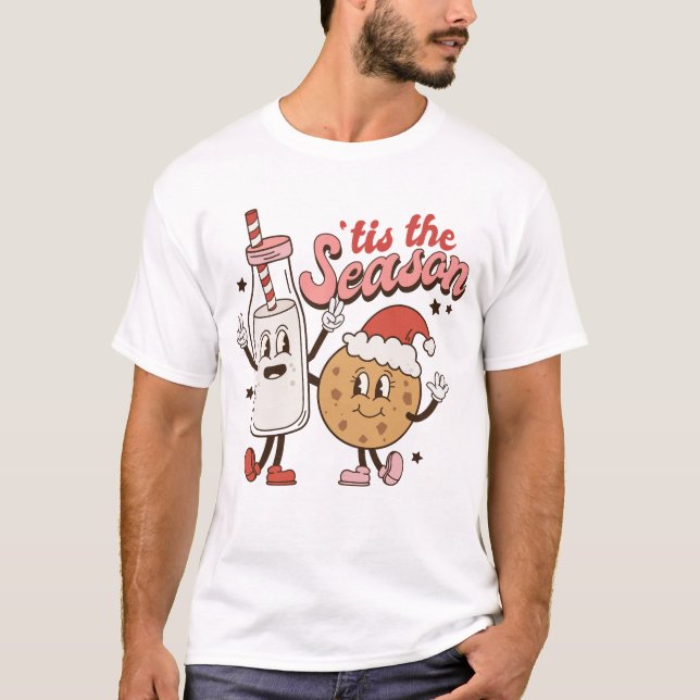 Camiseta Leche y galleta de Navidades (Anverso)