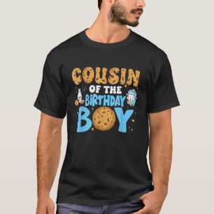 Camiseta Leche Y Galletas Primo De Cumpleaños Del Nacimient