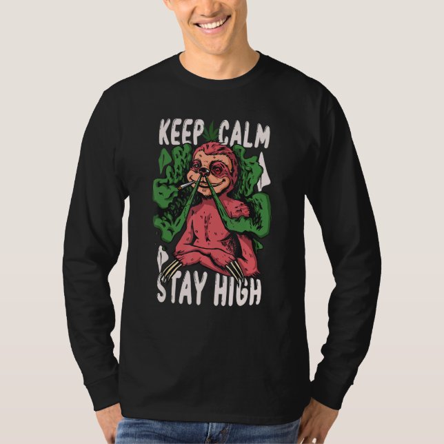 Camiseta Leche y maleza para fumar en maleza animal (Anverso)