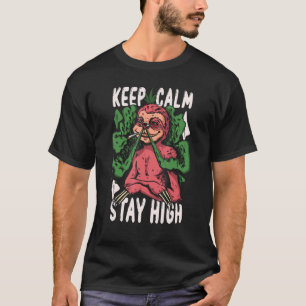 Camiseta Leche y maleza para fumar en maleza animal