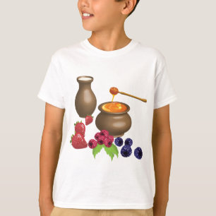 Camiseta Leche y Miel con Bayas Comida Rústica