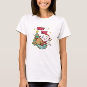 Camiseta Leche y Mocha alegres.