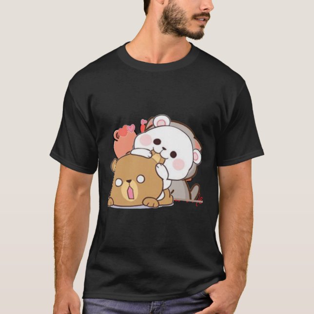 Camiseta leche y oso mocha (Anverso)