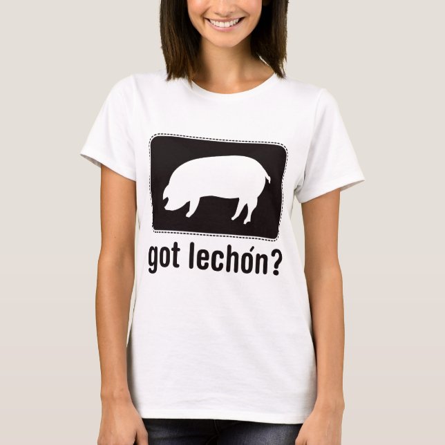 Camiseta Lechon conseguido - negro (Anverso)