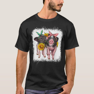 Camiseta Lechones Cuidados Occidentales Bleached Cute Para 