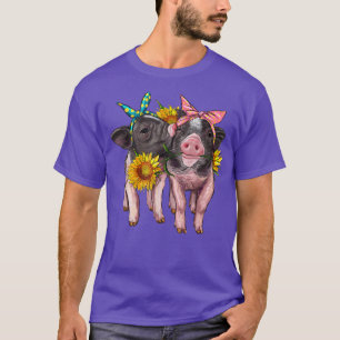 Camiseta Lechones Occidentales Cuidados Con Sunflower Banda