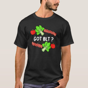 Camiseta Lechuga Bacon hoja de tomate Vegetariano vegetal