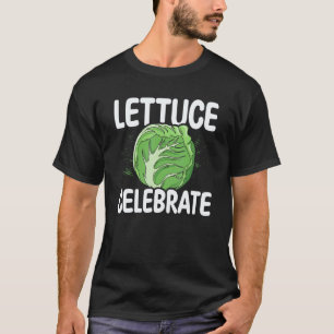 Camiseta Lechuga Celebrar Comida Vegana Vegetal Basada en P