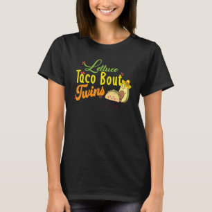 Camiseta Lechuga de Invitación del bebé Taco sobre un gemel