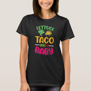 Camiseta Lechuga de Invitación para bebé Taco sobre un bebé