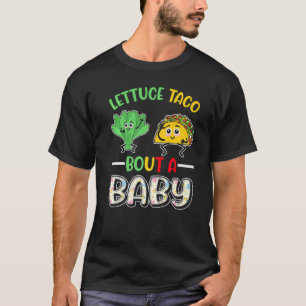 Camiseta Lechuga de Invitación para bebé Taco sobre un bebé