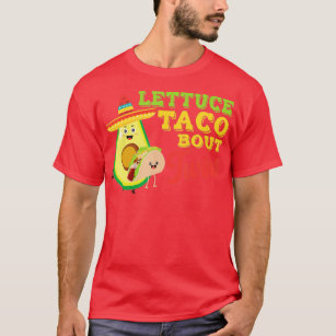 Camiseta Lechuga de Invitación para bebés Taco sobre gemelo