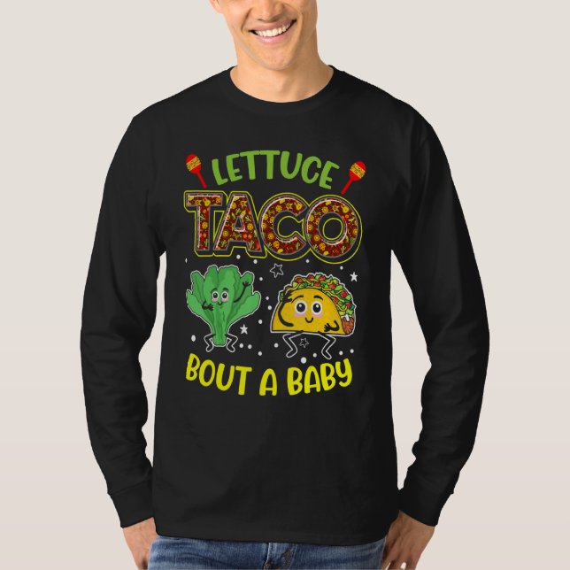 Camiseta Lechuga de Invitación Taco sobre un bebé 2 (Anverso)