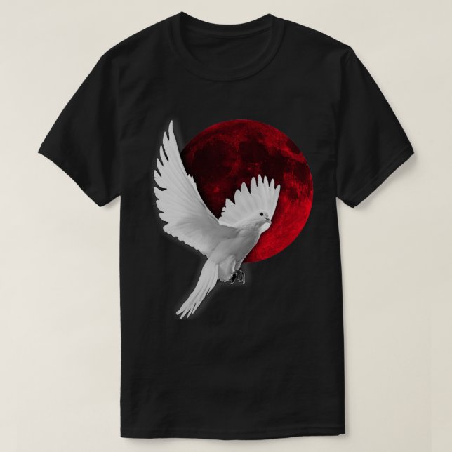 Camiseta Lechuga de luna roja 1 (Diseño del anverso)