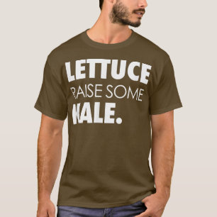 Camiseta Lechuga divertida levanta una planta Kale Healthy 