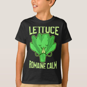 Camiseta Lechuga Divertida Roma Calma Meditación Yoga Zen 