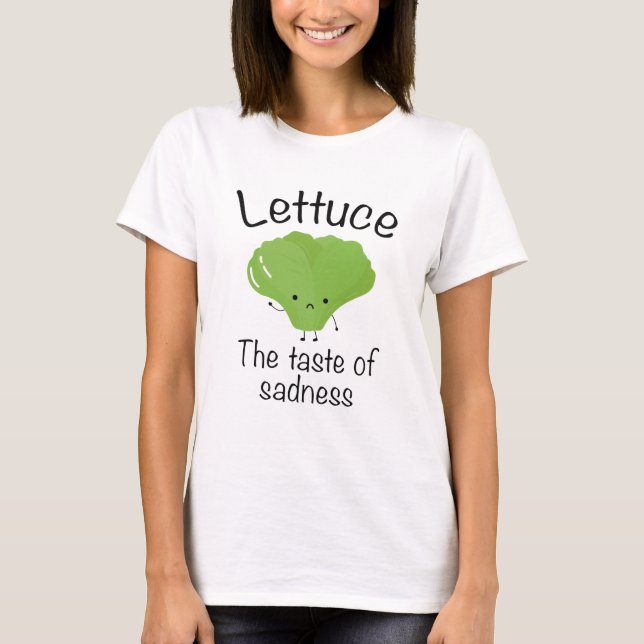 Camiseta Lechuga El Sabor De La Tristeza (Anverso)