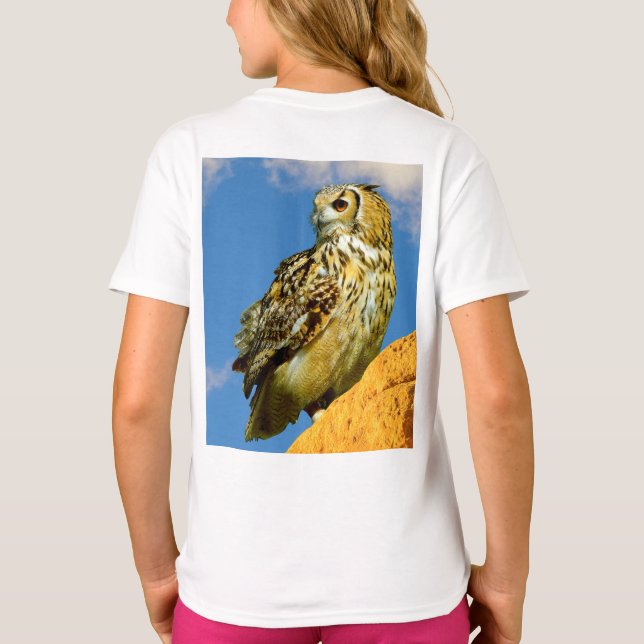 Camiseta Lechuga euroasiática (Reverso)