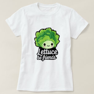 Camiseta Lechuga Kawaii Adorable – “Seamos amigos”
